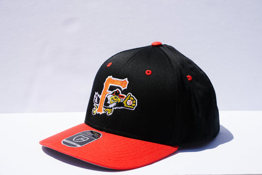 F-Eagle Orange and Black Adjustable Hat-0