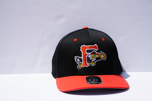 F-Eagle Orange and Black Adjustable Hat-1