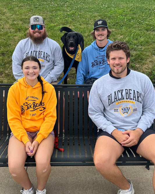 West Virginia Black Bears Wild & Wonderful Blue Hoodie-3