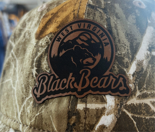 West Virginia Black Bears Camo Pri Logo Adj. Hat-1