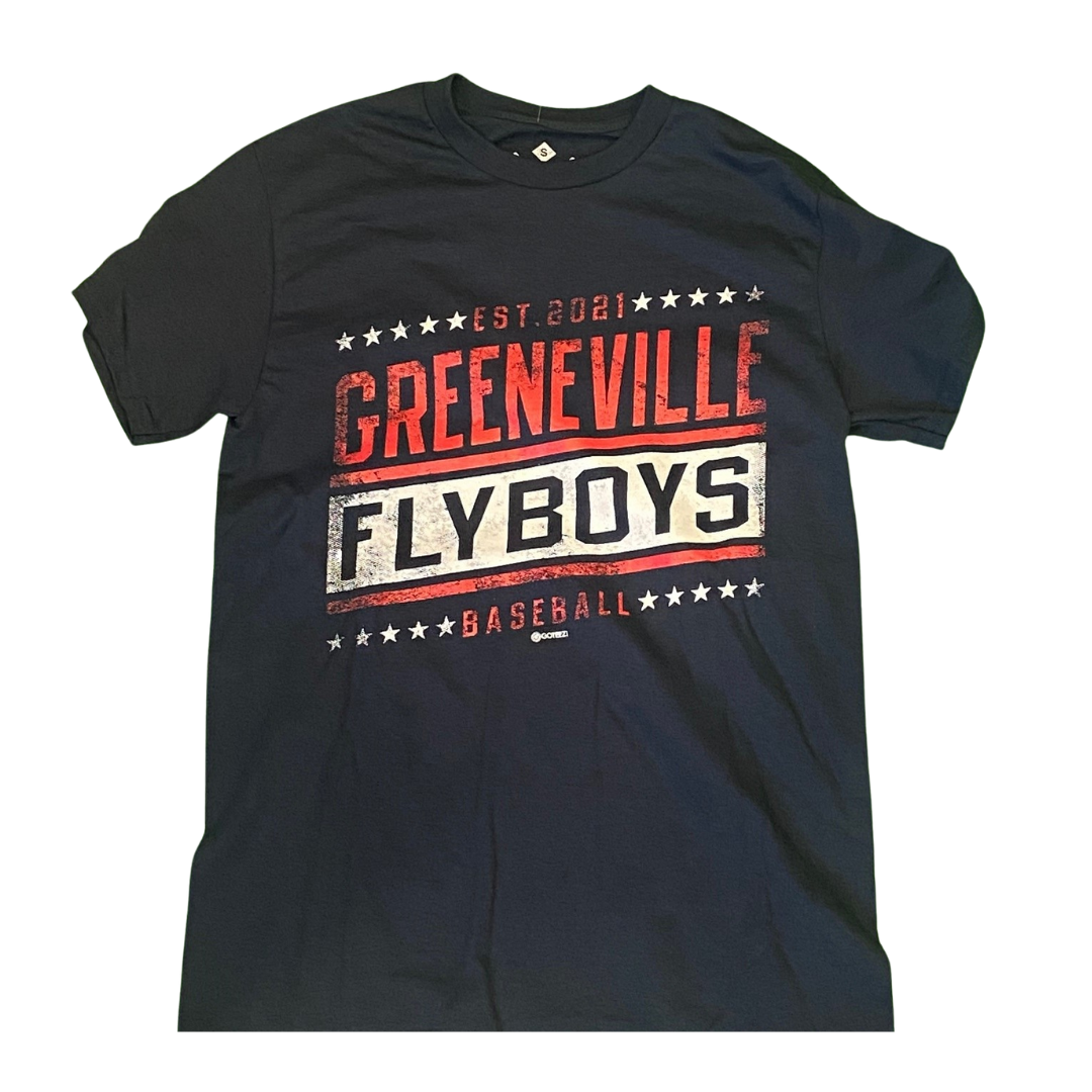 Flyboys Navy Established Skew Tee