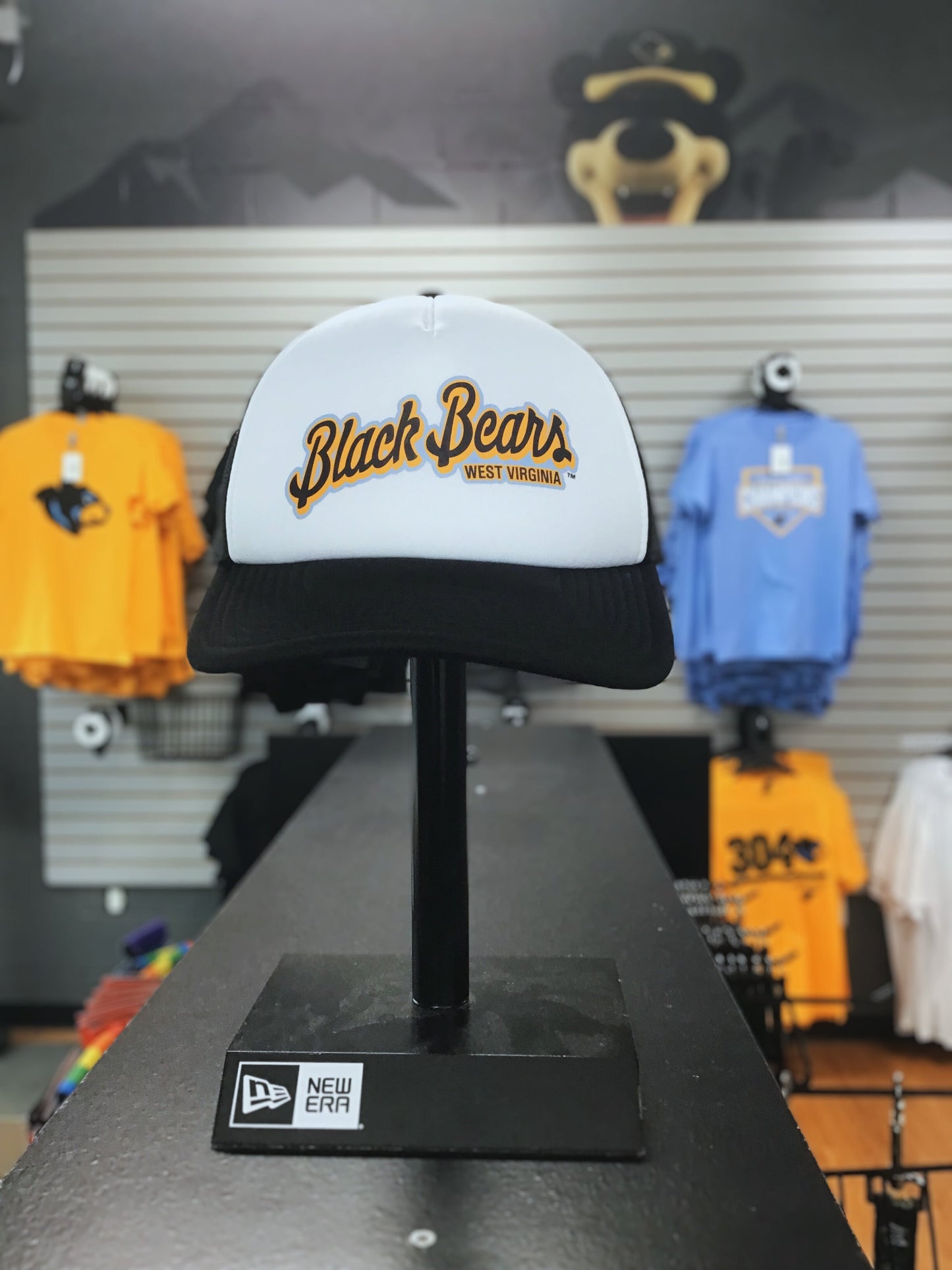 West Virginia Black Bears Foam Front Trucker Hat