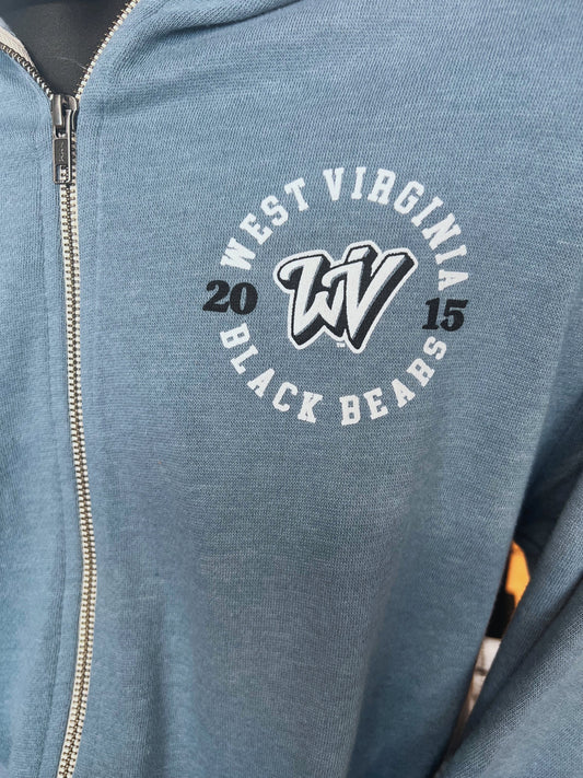 West Virginia Black Bears Full Zip Hoodie-1