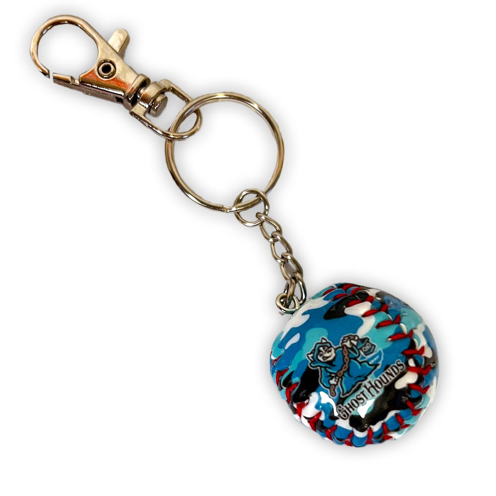 Spire City Ghost Hounds Camo Baseball Keychain