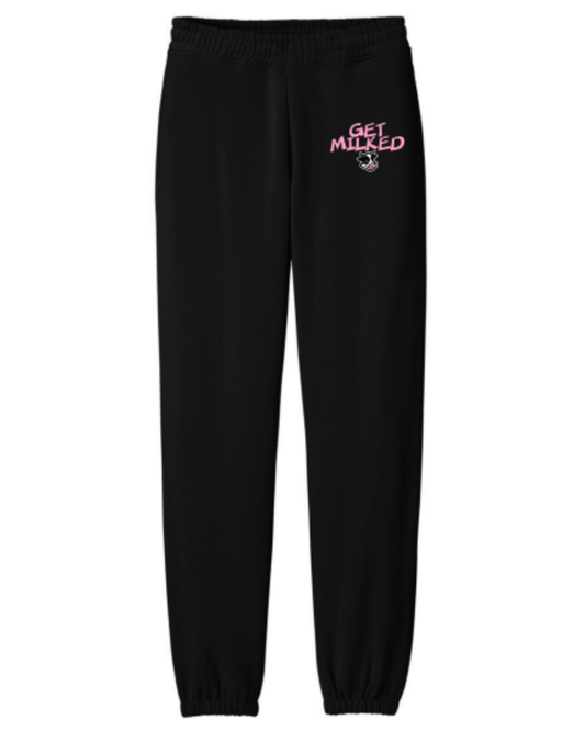 Fleece GET MILKED Sweatpants-0