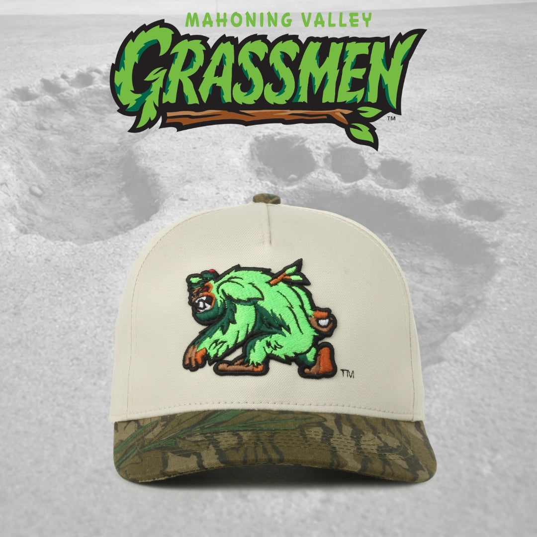 2026 Mahoning Valley Grassmen Snapback Khaki/Camo