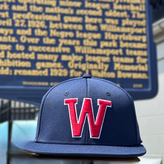 Williamsport Crosscutters 100th Anniversary Grays Fitted Cap-0