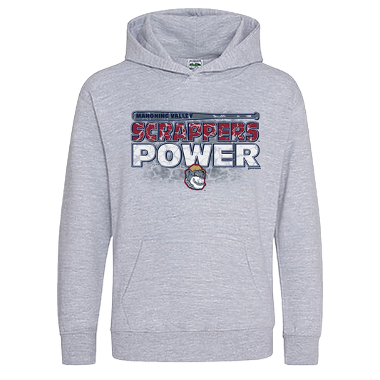Youth Grey Mahoning Valley Scrappers Power Hoodie-0