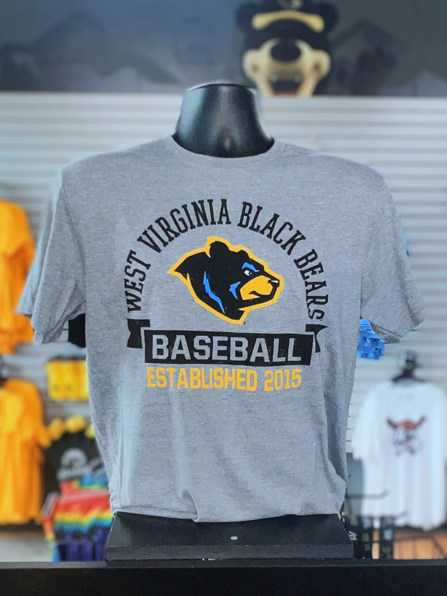 West Virginia Black Bears HTHR Grey Alt Tuttle Tee