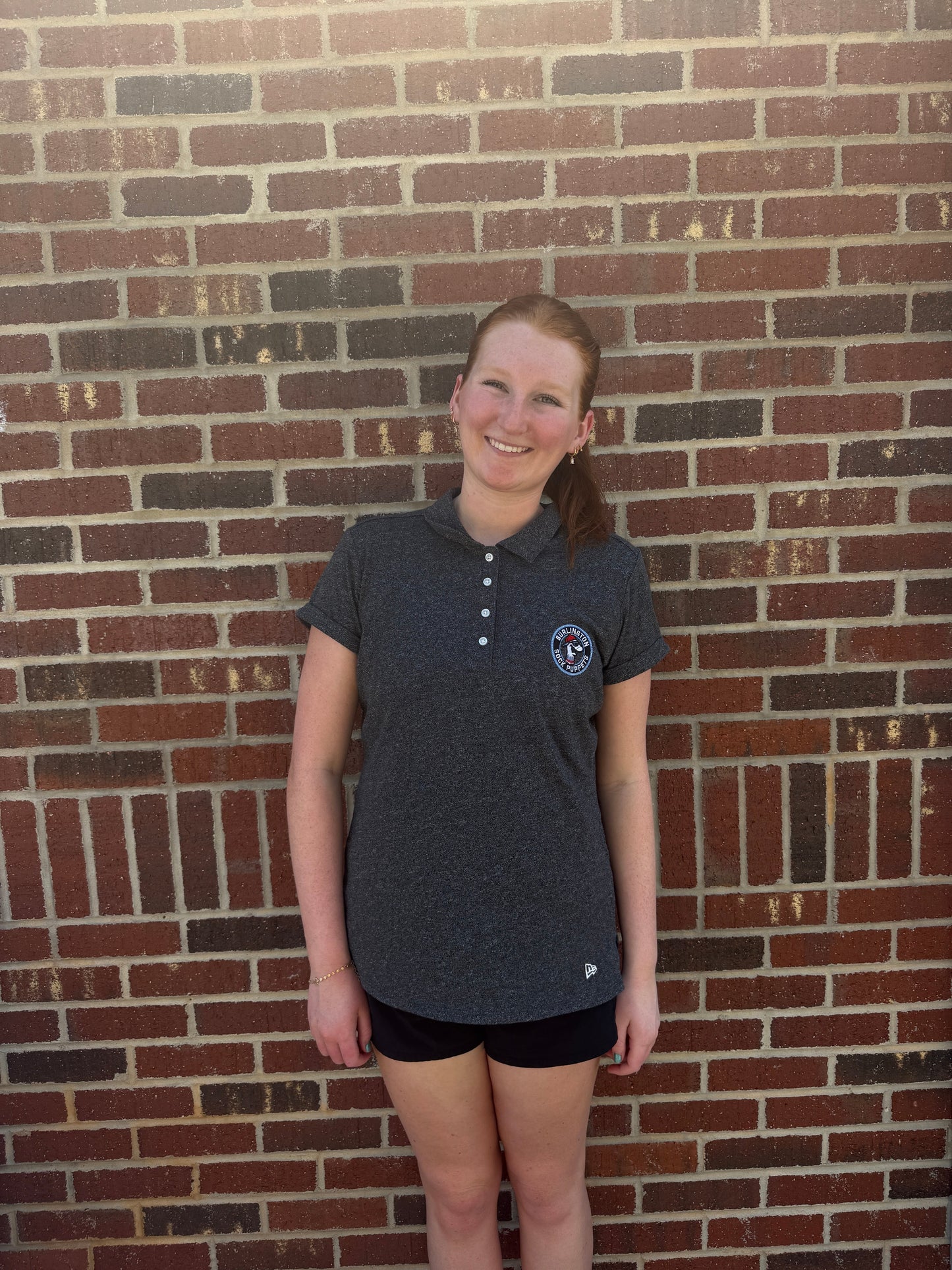 Dark grey women’s polo