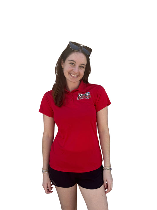 Sock Puppets Red women’s polo-0