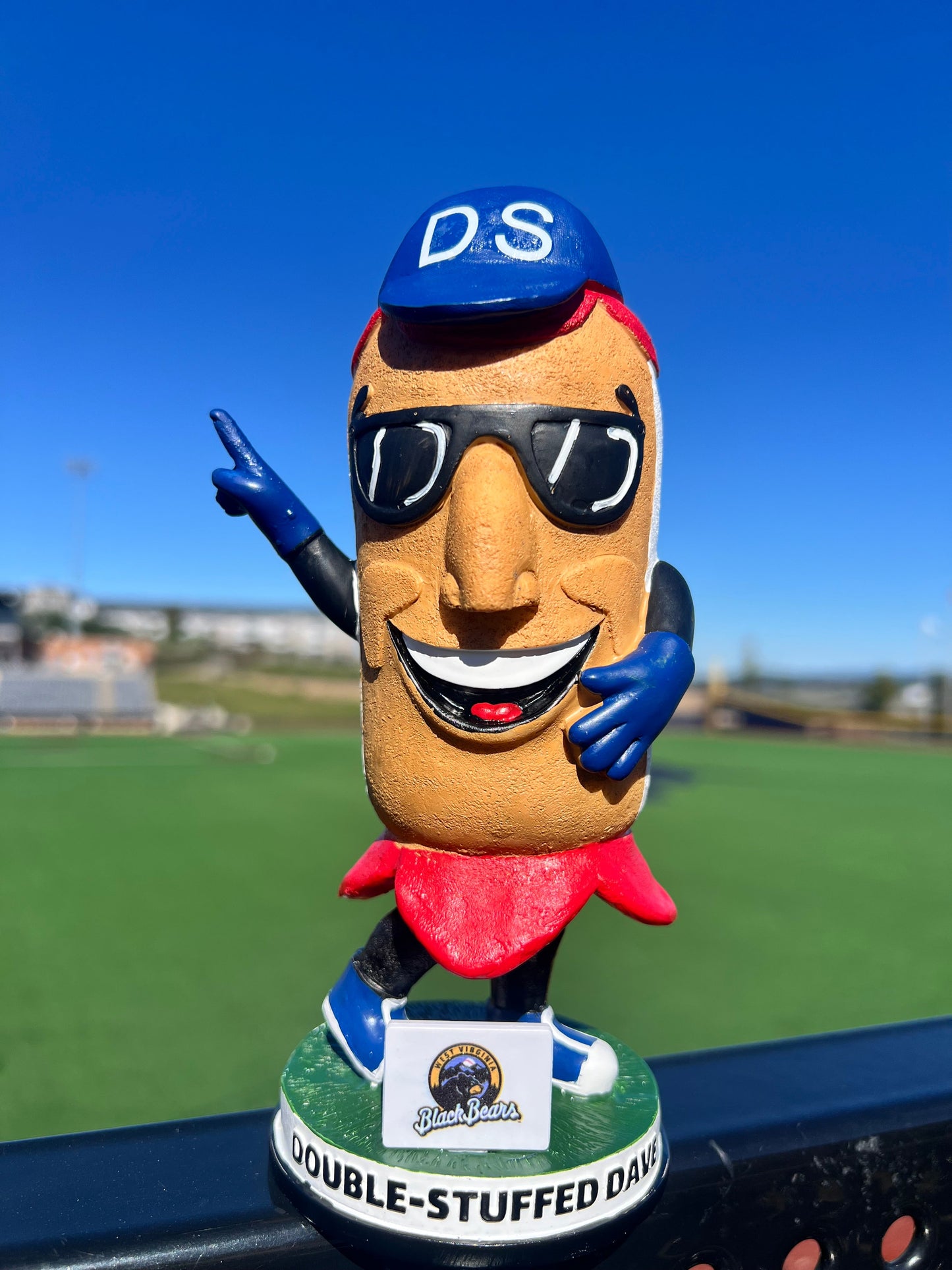 West Virginia Black Bears Double Stuffed Dave Bobblehead
