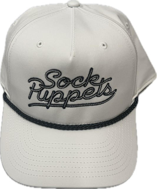 White Script Rope Hat-0