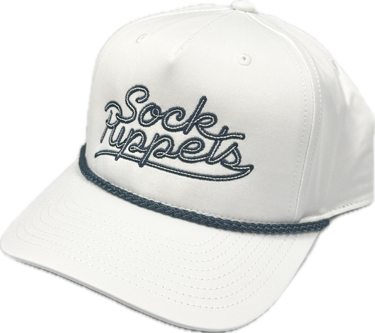 White Script Rope Hat-0