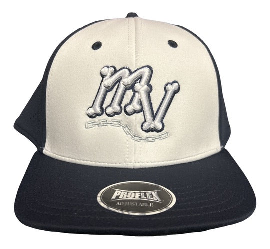 White/Navy MV Logo Cap