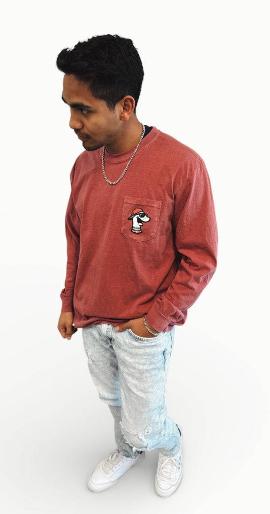 Sock Puppets Long Sleeve Brick Pocket Tee-0