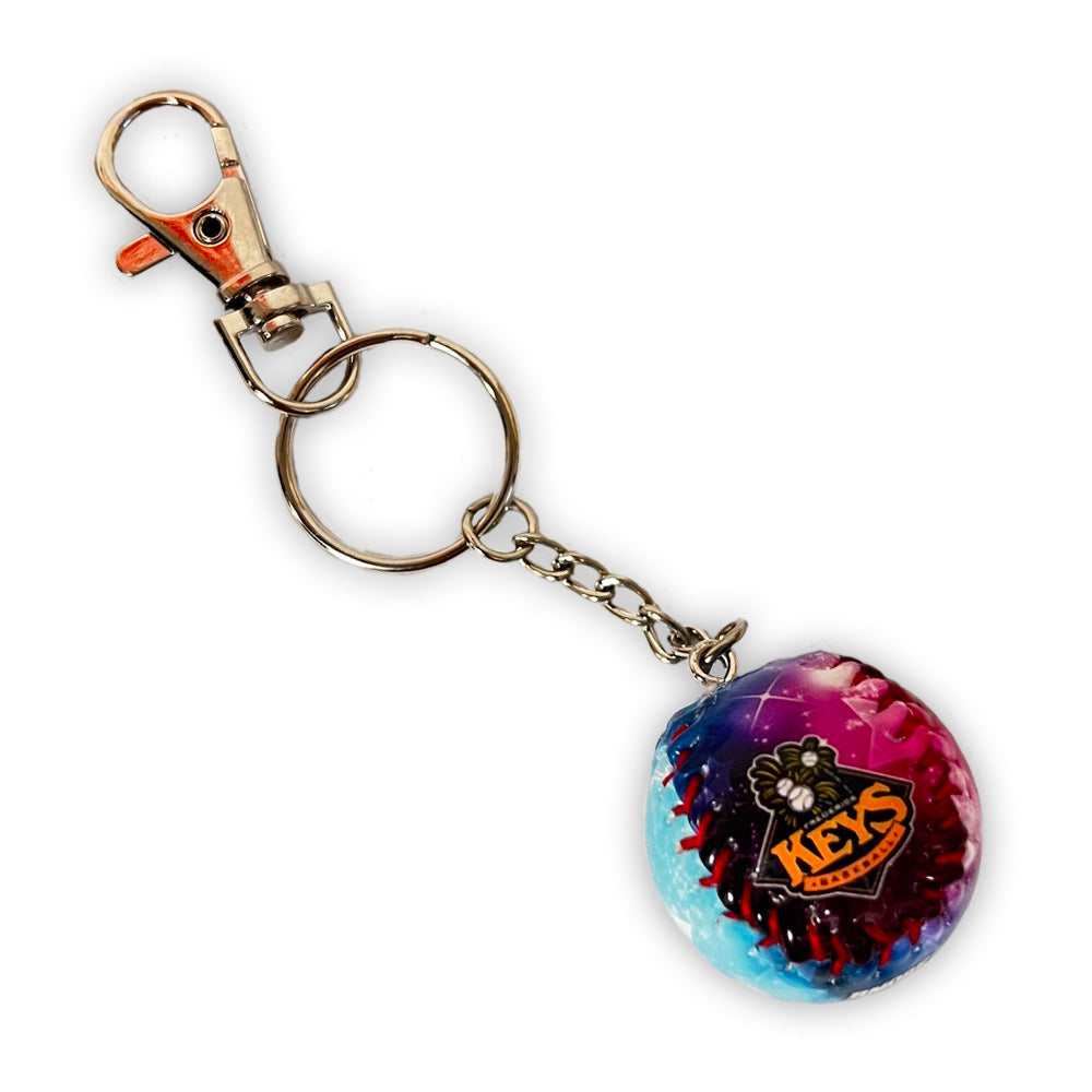 Frederick Keys Galaxy Baseball Keychain