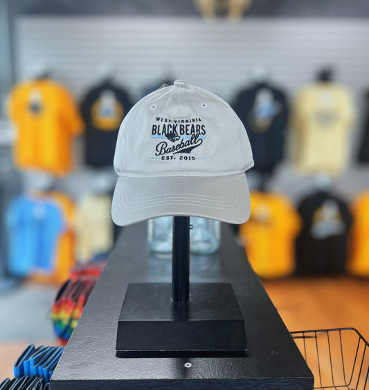 West Virginia Black Bears Khaki Dad Adj. Hat-0
