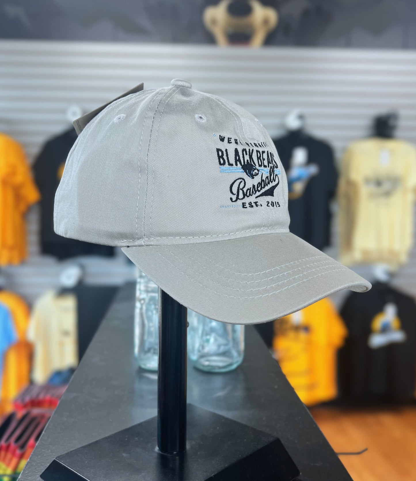 West Virginia Black Bears Khaki Dad Adj. Hat