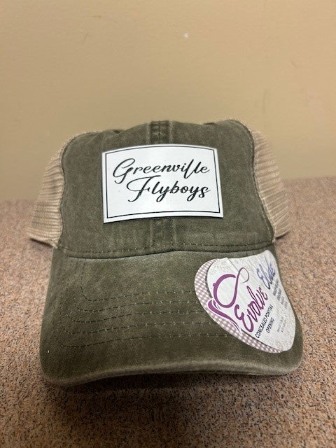 Ladies Green Patch Hat-0