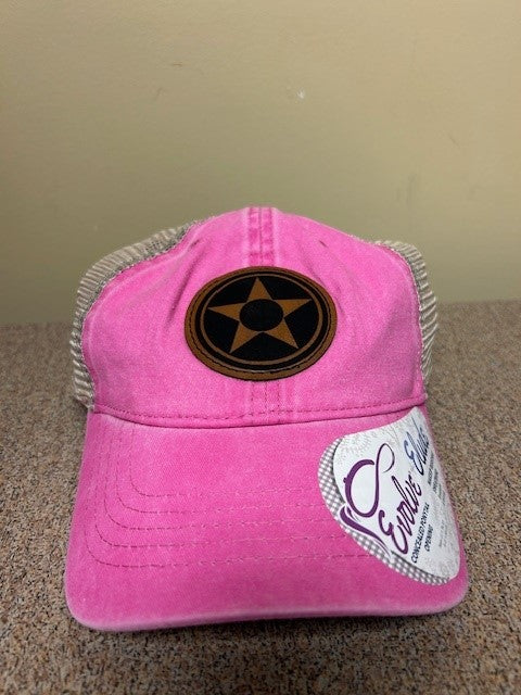 Ladies Pink Star Hat-0