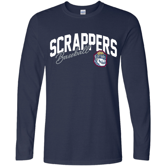 Navy Scrappers Long Sleeve Tee-0