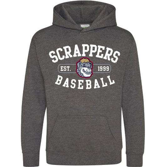 Youth Scrappy Charcoal Hoodie-0