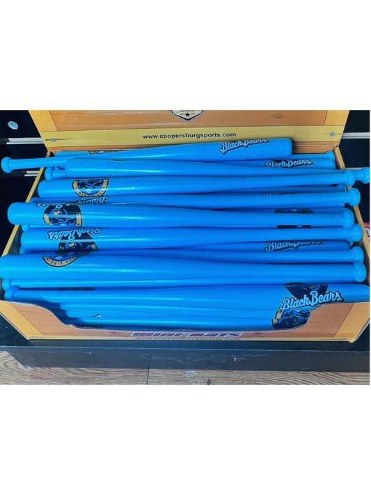 West Virginia Black Bears Colored Mini Bats-0