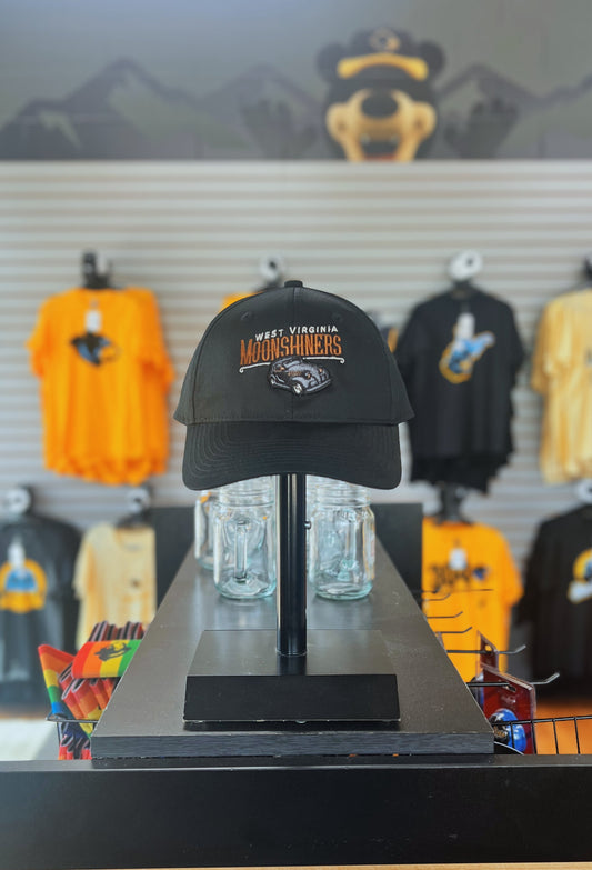 West Virginia Black Bears Moonshiner's Black Adj. Hat-0