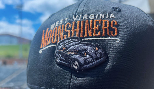 West Virginia Black Bears Moonshiners Black Adj. Hat-3