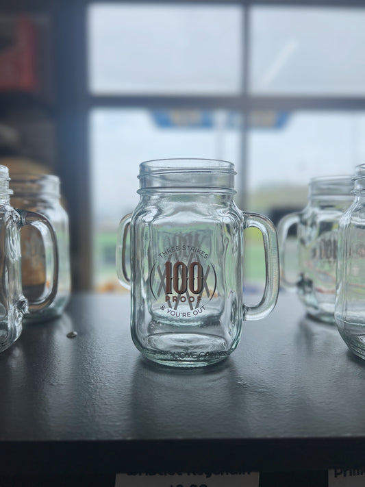 West Virginia Black Bears Moonshiner’s Glass Mug-0