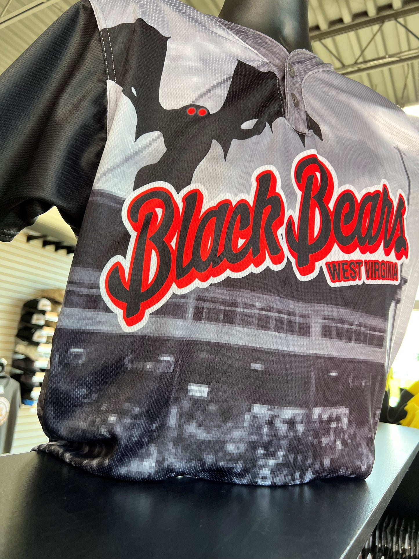 West Virginia Black Bears Replica Mothman Jersey