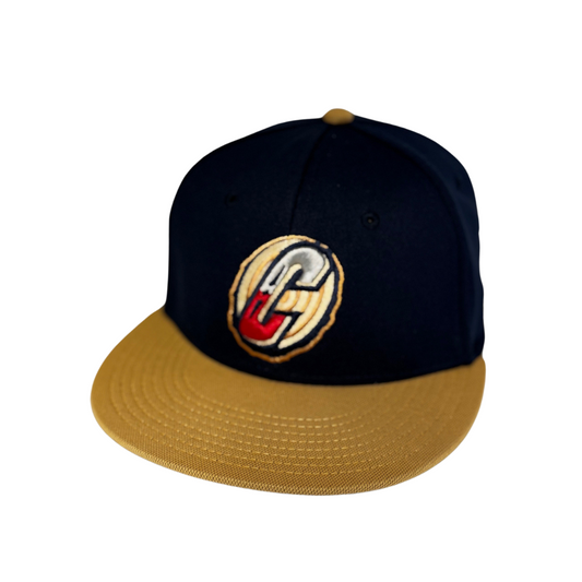 Williamsport Crosscutters Navy & Gold C Fitted Cap-0