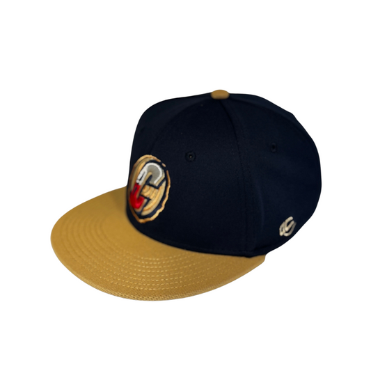 Williamsport Crosscutters Navy & Gold C Fitted Cap-1