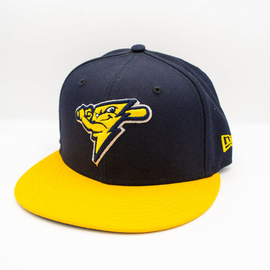Strike Navy/Gold New Era 5950 Fitted Cap-0