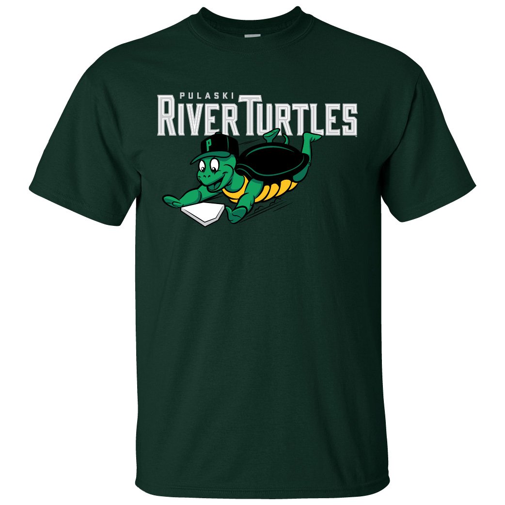 River Turtles Primary Logo - Green