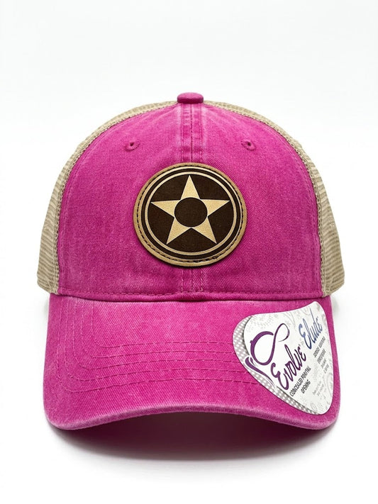 Ladies Pink Star Hat-0