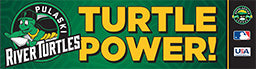 River Turtles Bumper Sticker-0