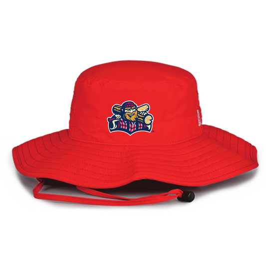 Williamsport Crosscutters Ultra Light Red Bucket Hat-0