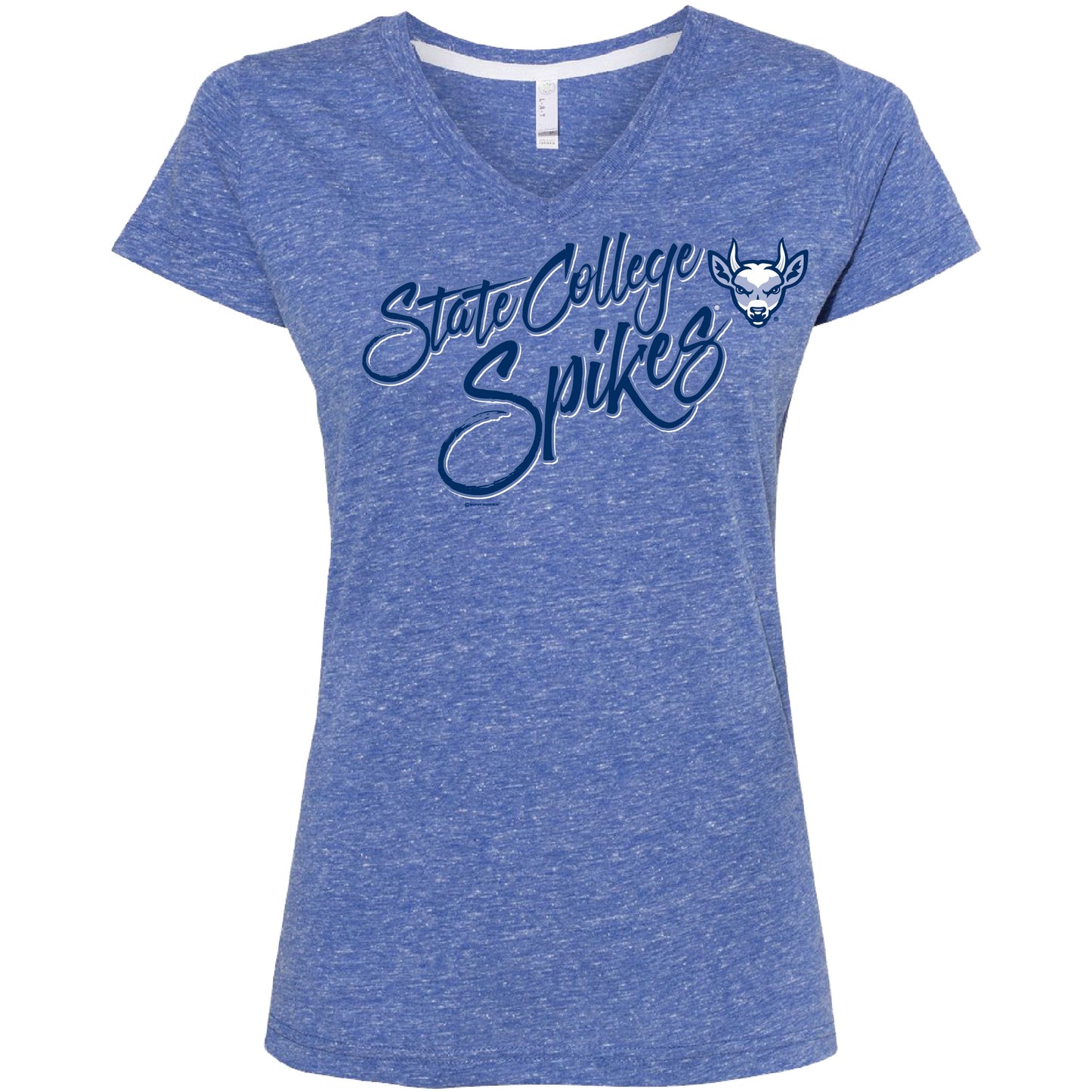 State College Spikes Women's Mascara V-Neck Tee