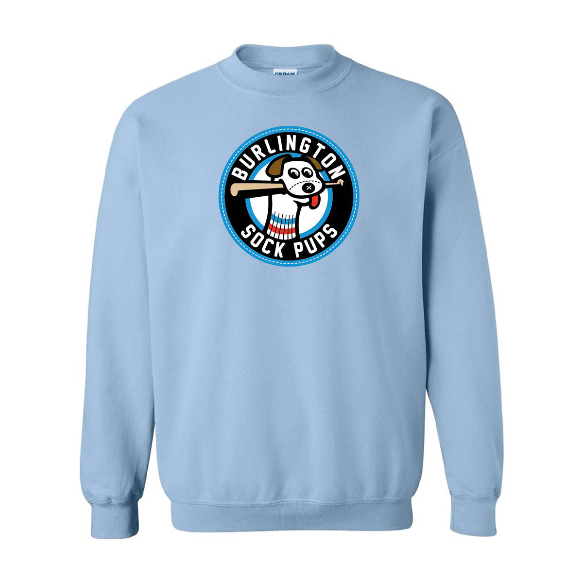 Sock Pups Light-Blue Crewneck