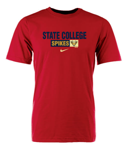 State College Spikes Nike SS T-Shirt - MiLB 4-0