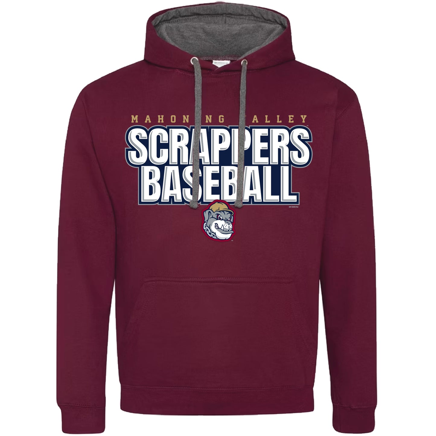 Scrappers Bergundy/Grey Hoodie