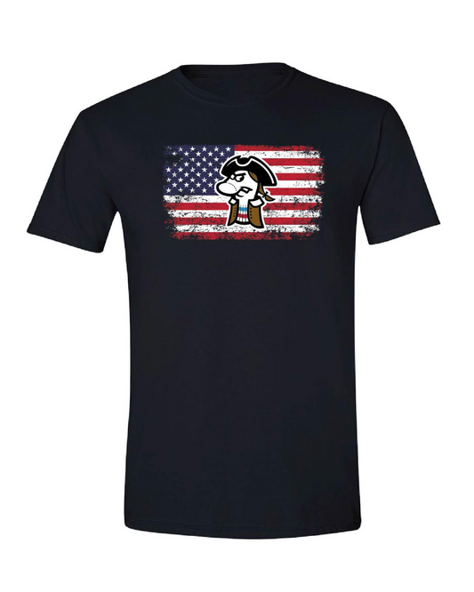 Patriot Puppet American Flag T-Shirt-0