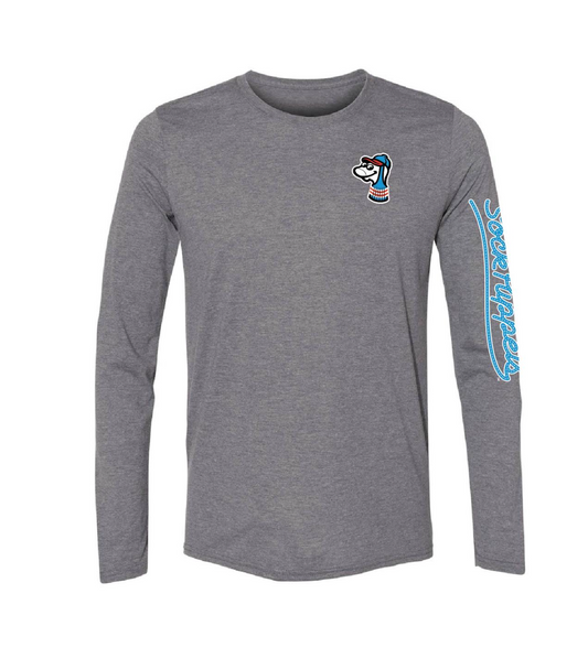 Sock Puppets Cool Guy Long Sleeve Grey Shirt-0