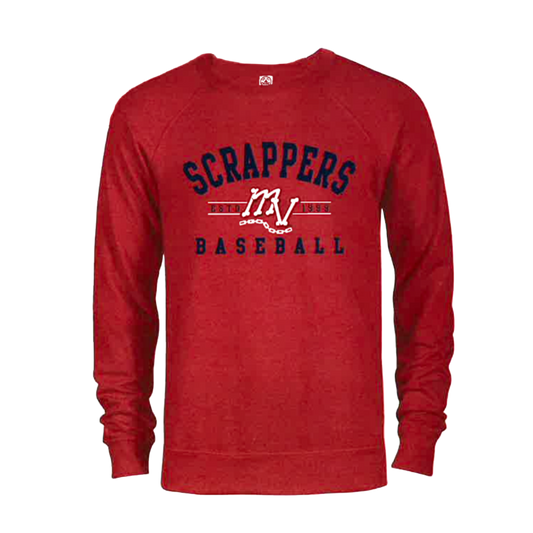 Cardinal Red MV Scrappers Baseball Crewneck-0