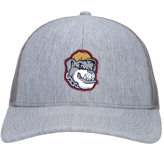 Scrappy Head Heathered Gray Trucker Adult Adjustable Cap