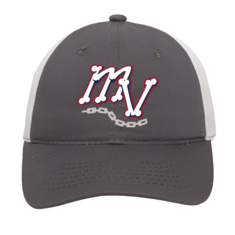 MV Charcoal/White Youth Adjustable Hat-0