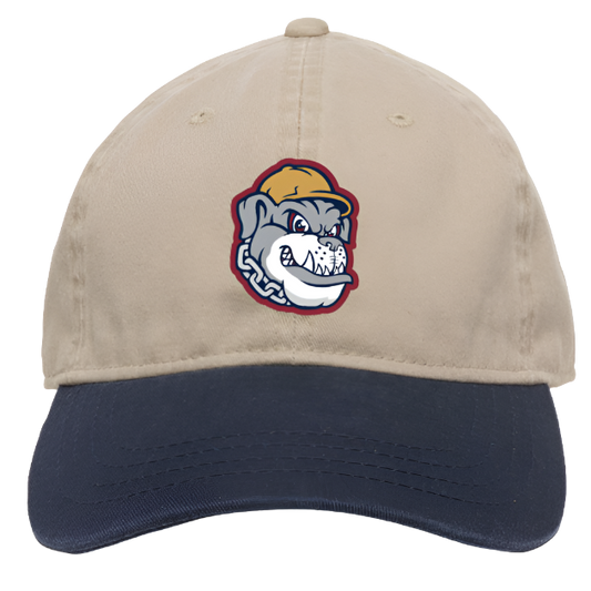 Khaki/Navy Adult Scrappy Head Hat-0