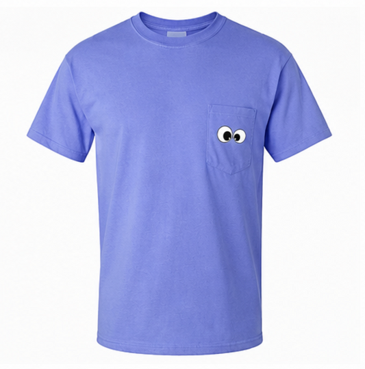 Puppet Show Comfort Colors Pocket T-Shirt-0
